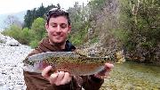 Ed rainbow trout, fishing